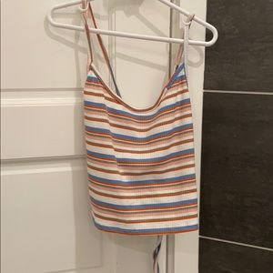 Spaghetti strapped tank top from Romwe